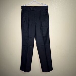 Louis Philippe Classic Black Dress Trousers